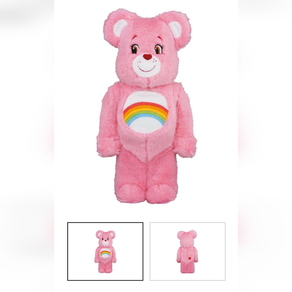 Bearbrick x Care Bears Cheer Bear Costume Ver. 400% - Brand new in box
